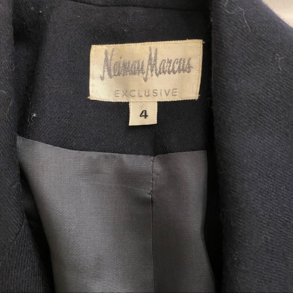 Vintage Neiman Marcus Navy Military Blazer - Picture 8 of 8